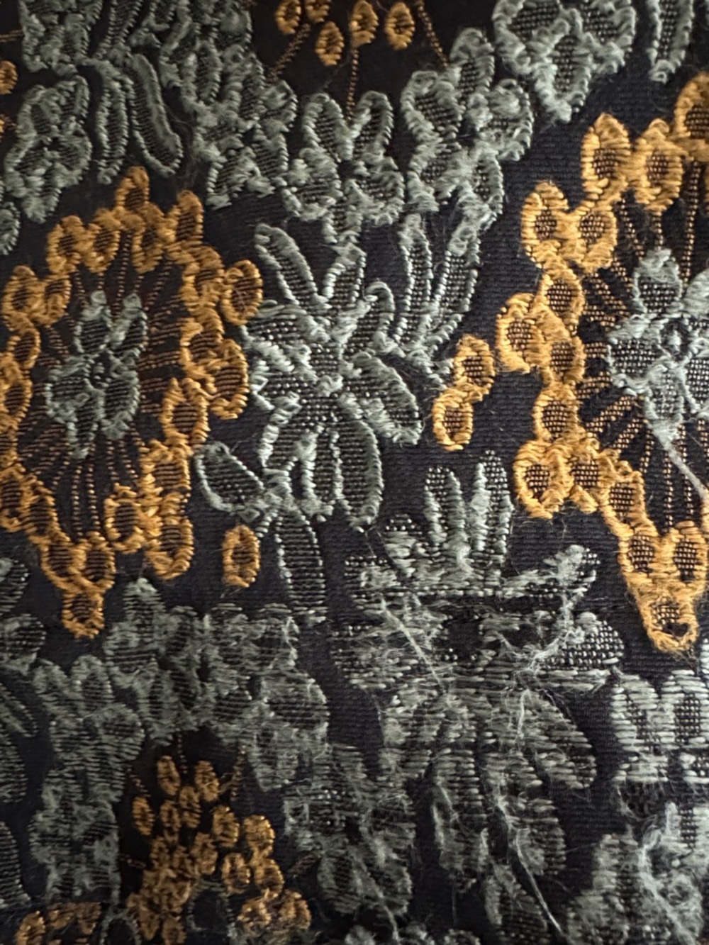 Mr. Larkin Tapestry High Waist Floral Brocade Wide Leg Pants - Picture 7 of 7